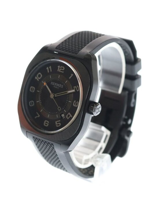 Hermes Black Dial Ti Rubber at Titanium Automatic Watch main image 5
